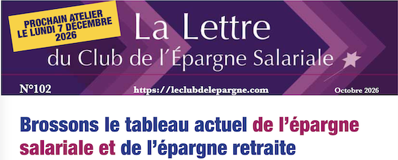La e-letter n°102 suite à l’atelier du 5 octobre 2026